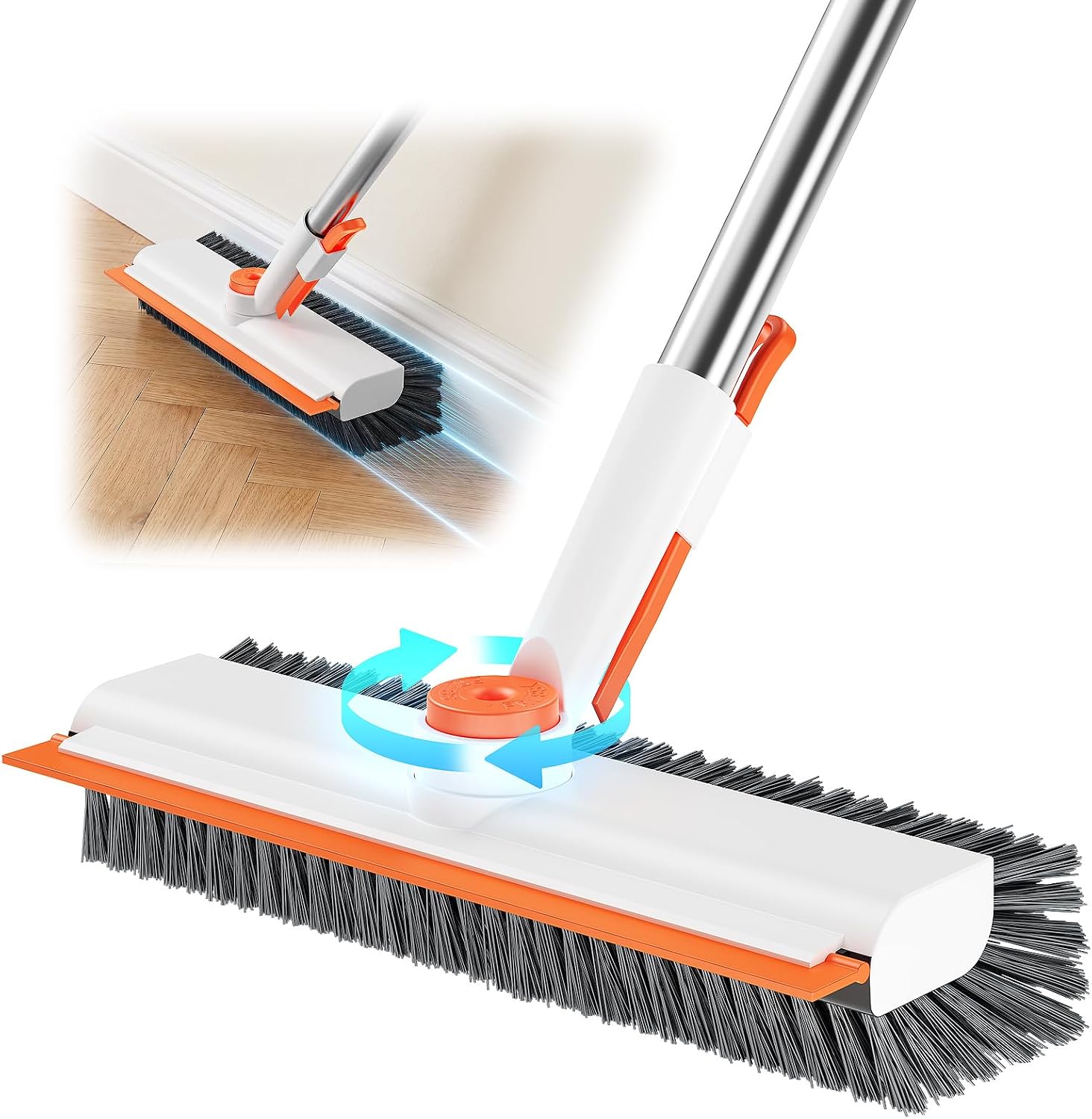Detalle de HelpX Floor Scrub Brush, Stainless Steel Handle
