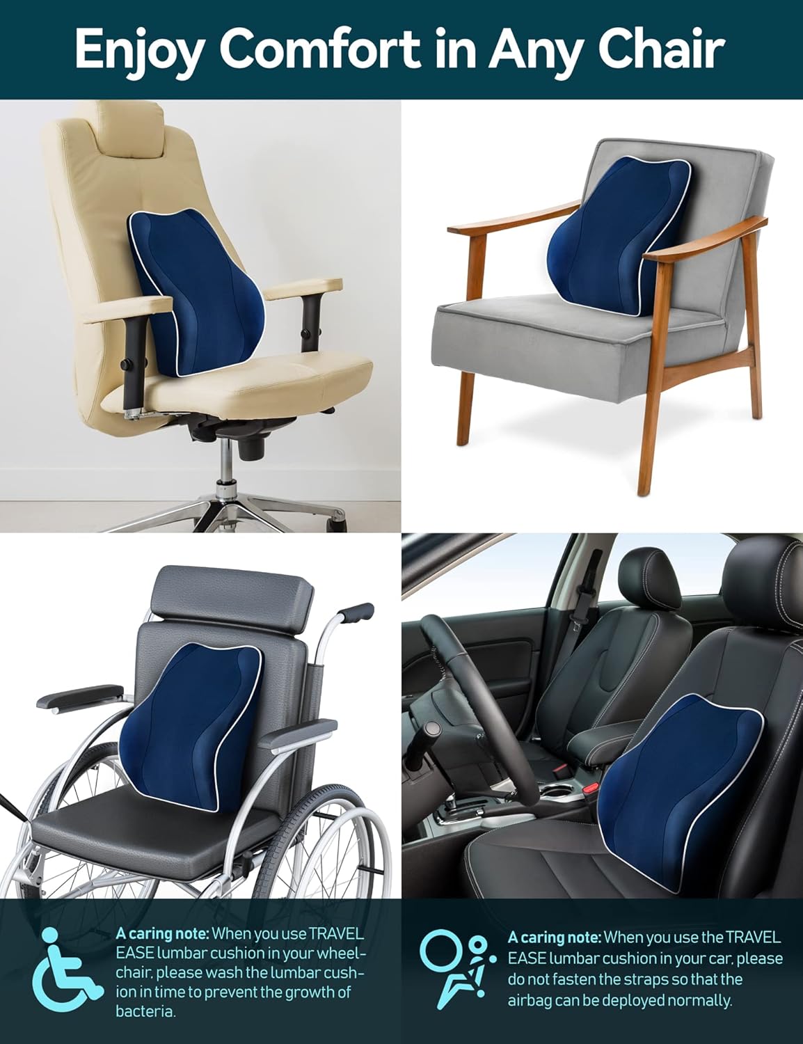 Thumbnail 6 de Travel Ease Coussin lombaire 43x40x11 cm 💺