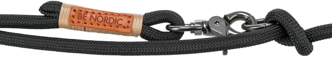 Detalle de TRIXIE BE NORDIC V-Leine S–M, 2,00 m, ø 8 mm – schwarz/sand