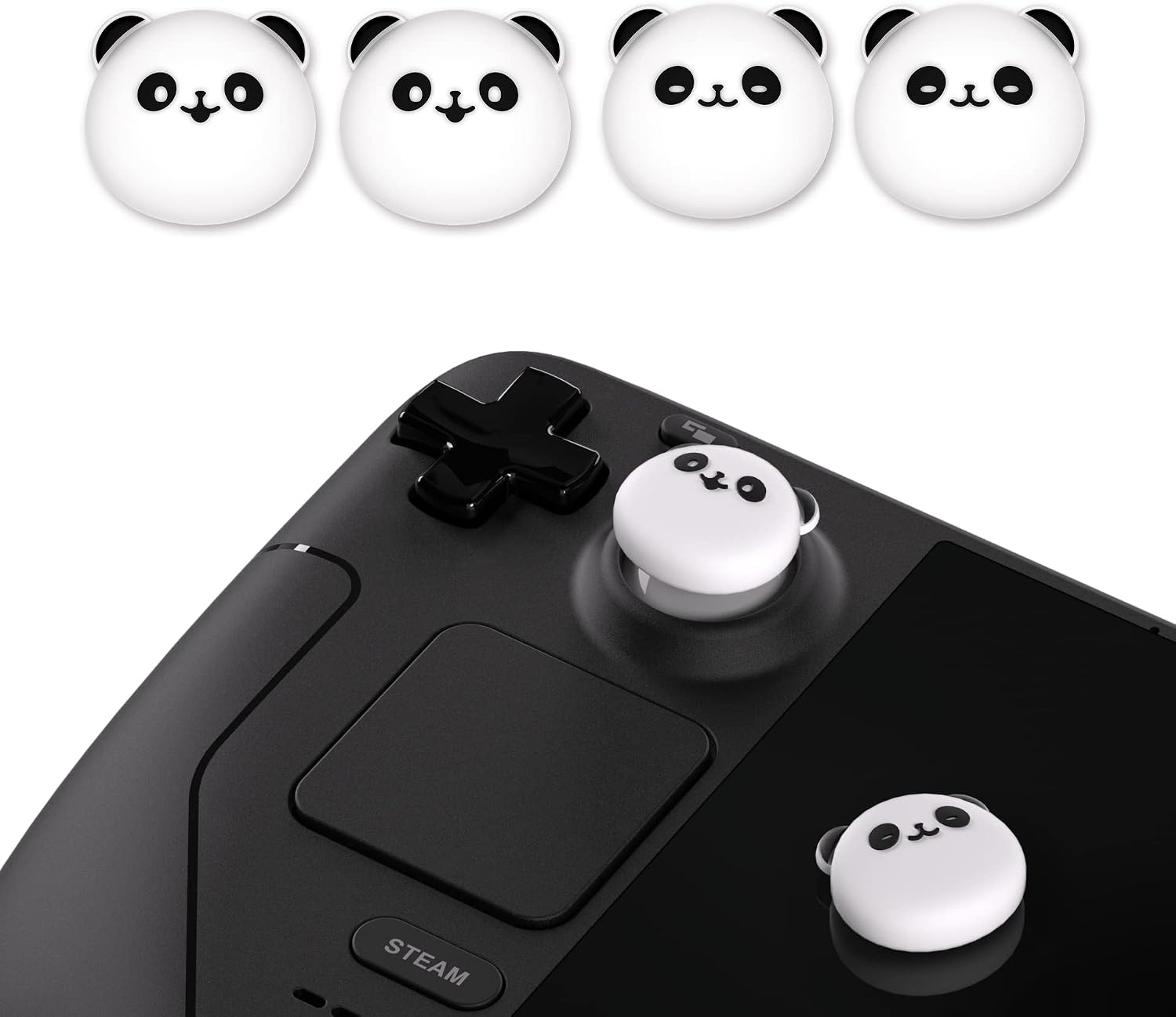 Detalle 2 de playvital Thumb Grip Caps for Steam Deck