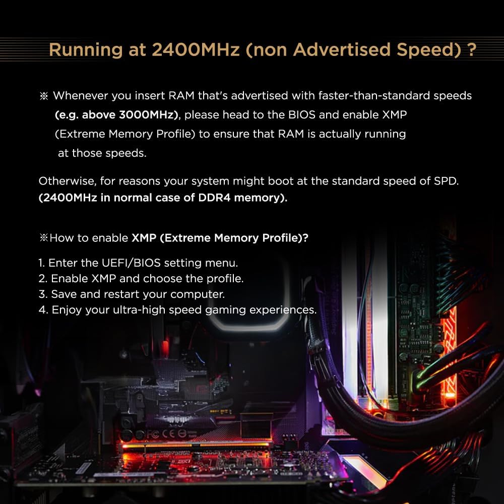 Detalle 2 de GIGASTONE Game PRO 32GB (2x16GB) DDR4 3200MHz UDIMM – White