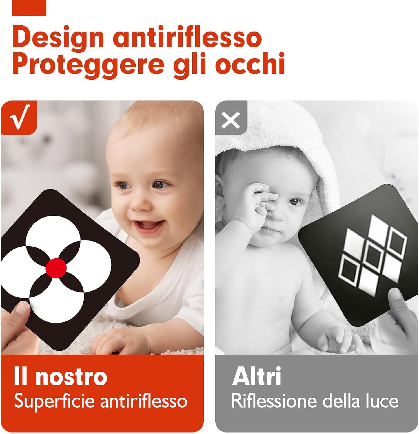 Thumbnail 3 de hahaland Carta Stimolazione Sensoriale Visiva neonati (flash cards neonati) bianco/nero alto contrasto, 20 pezzi