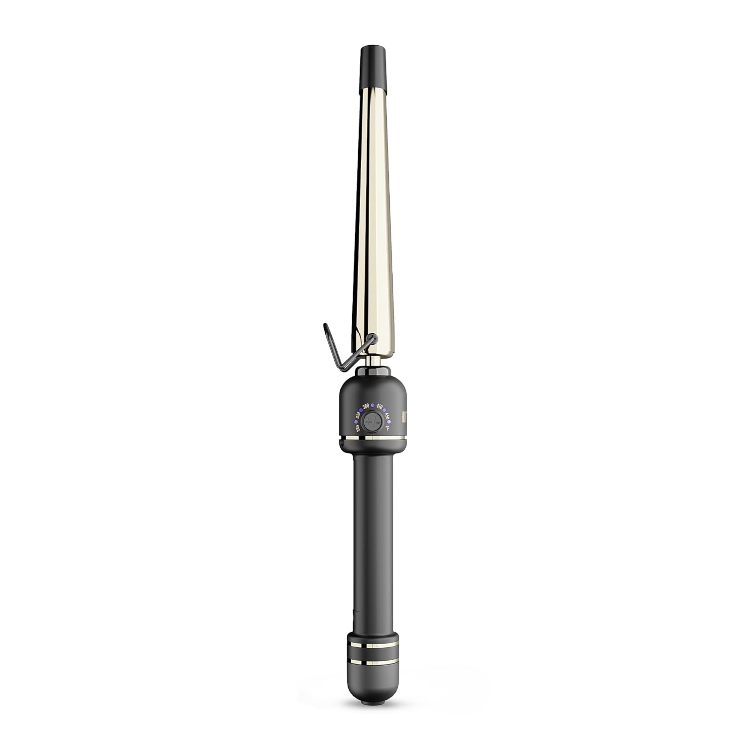 Detalle de HOT Tools 24K Gold Extended Barrel Oval Tapered Curling Wand (No Clamp) – Easy, Natural-Looking Curls