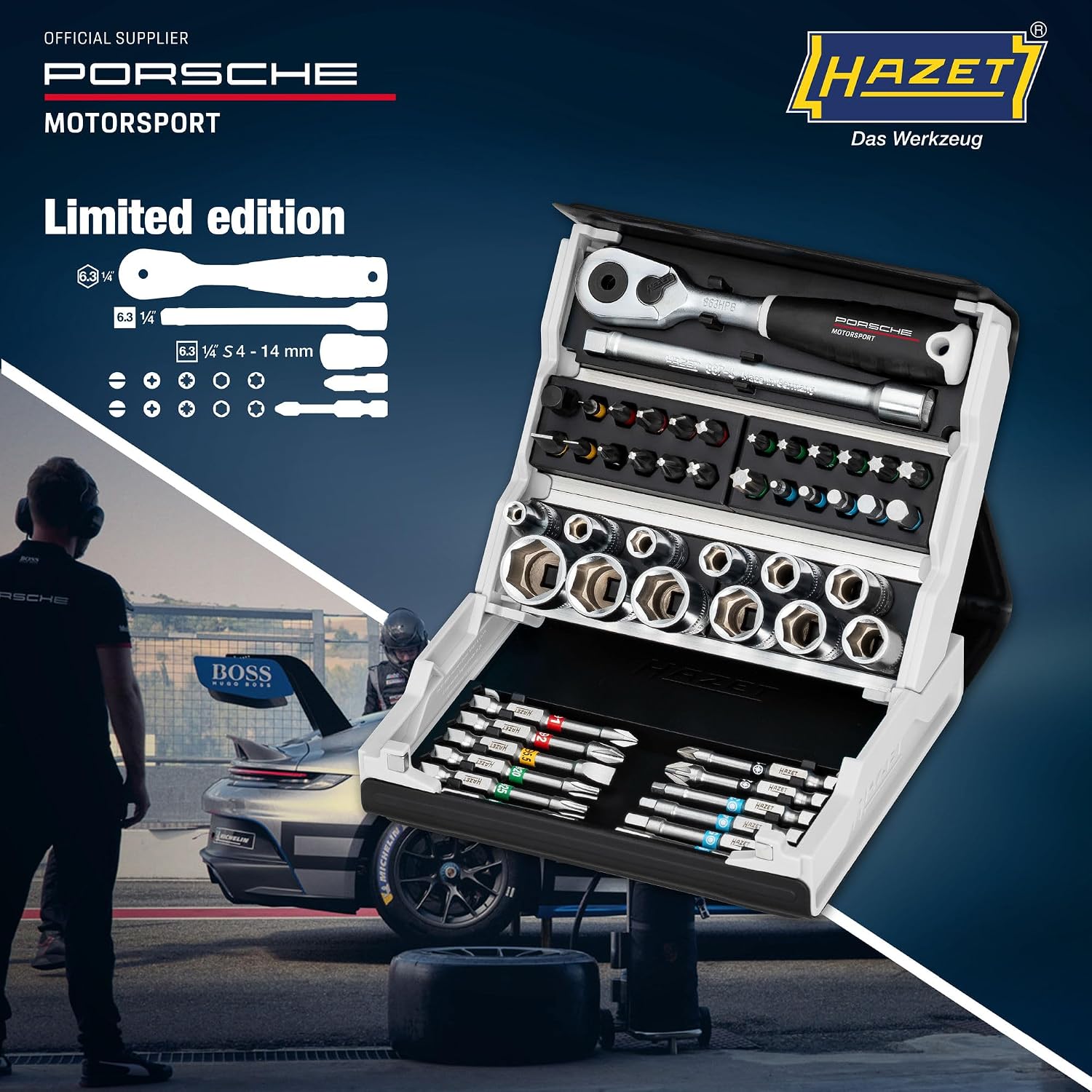 Thumbnail 2 de HAZET socket and bit set, 50-piece