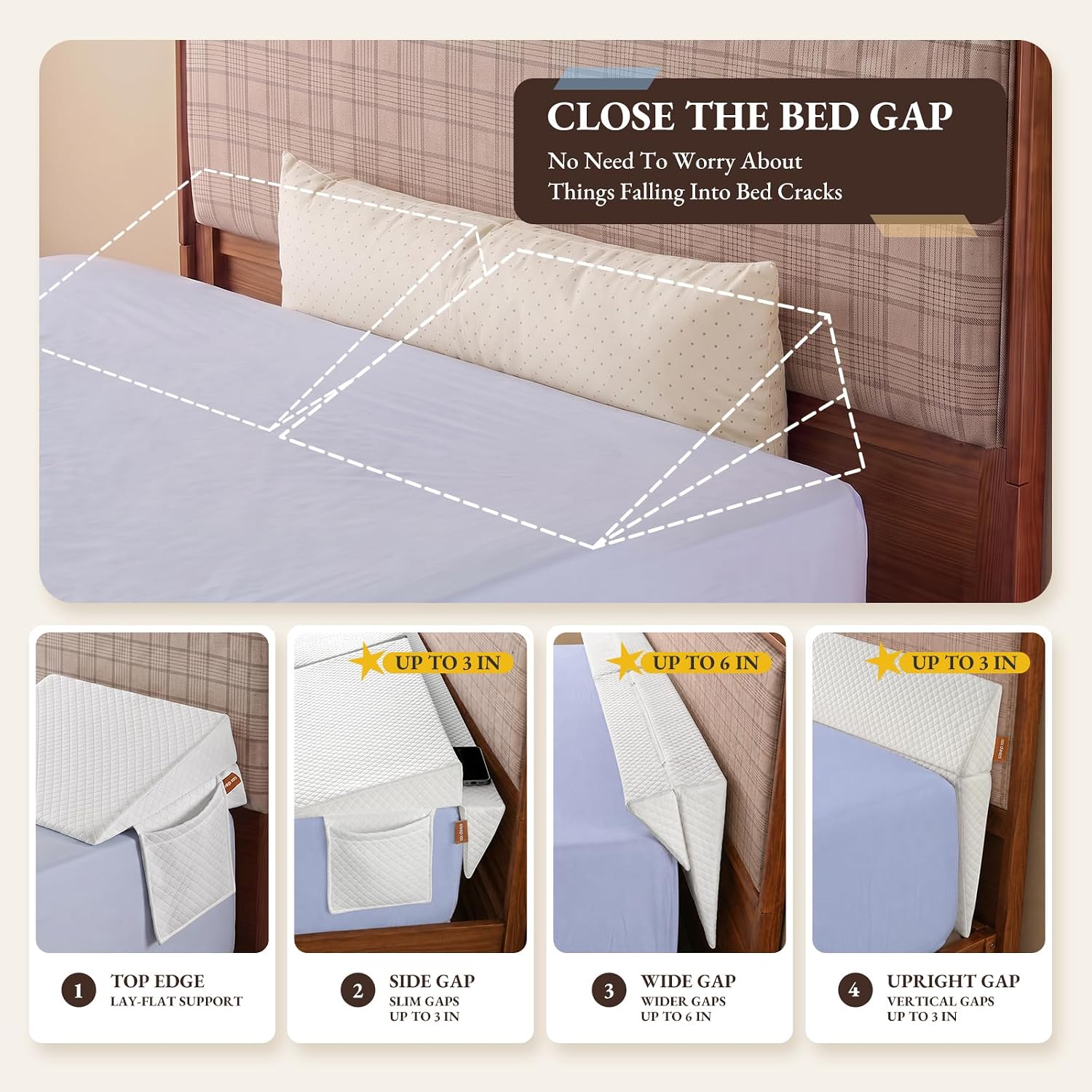 Detalle de Bed Wedge Pillow, 27-Inch