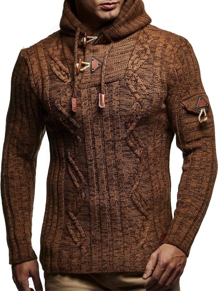 Detalle de Leif Nelson LN-5400 Maglione con Cappuccio