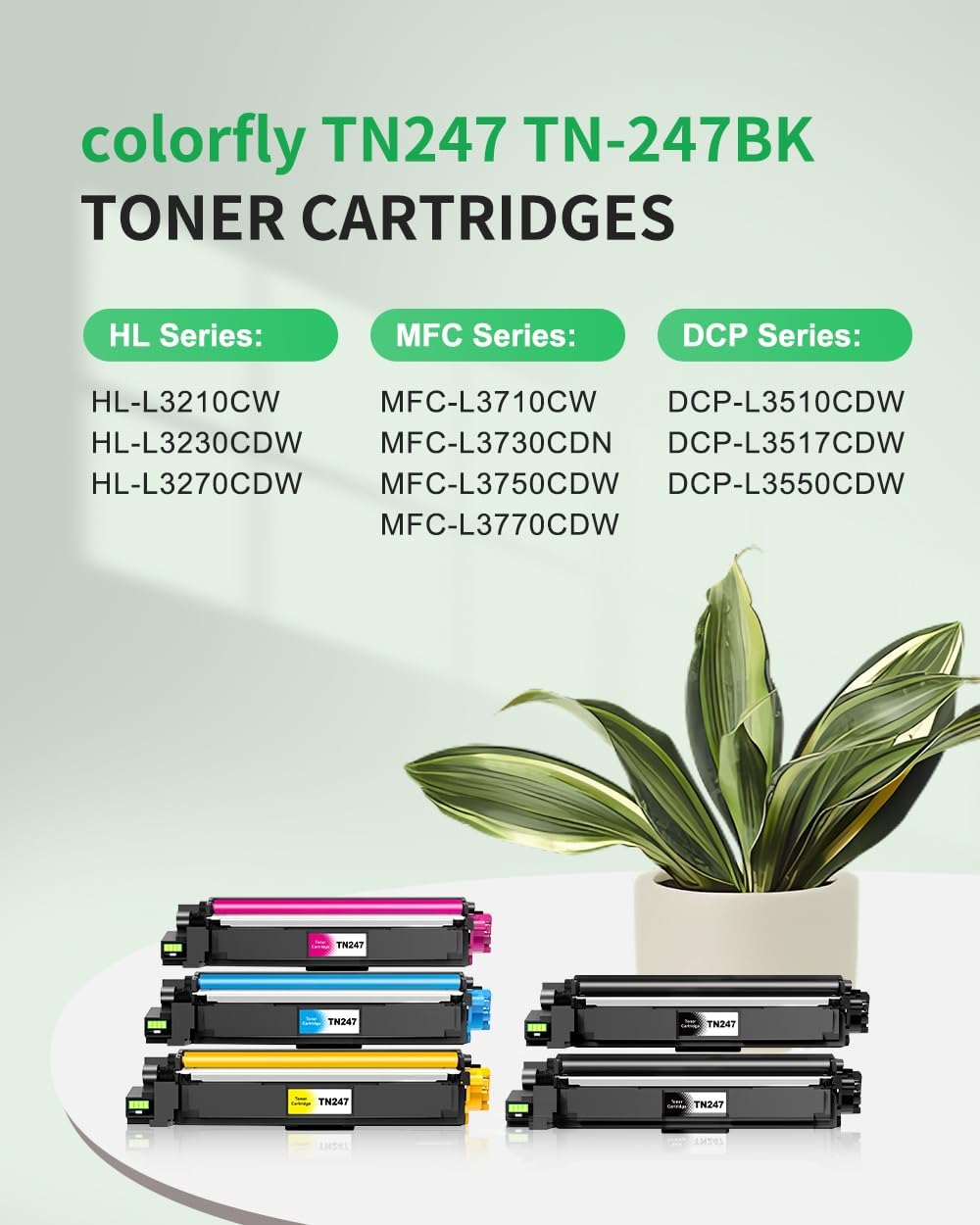 Thumbnail 1 de TN247 Kompatibles Toner Pack 5er Set 🖨️