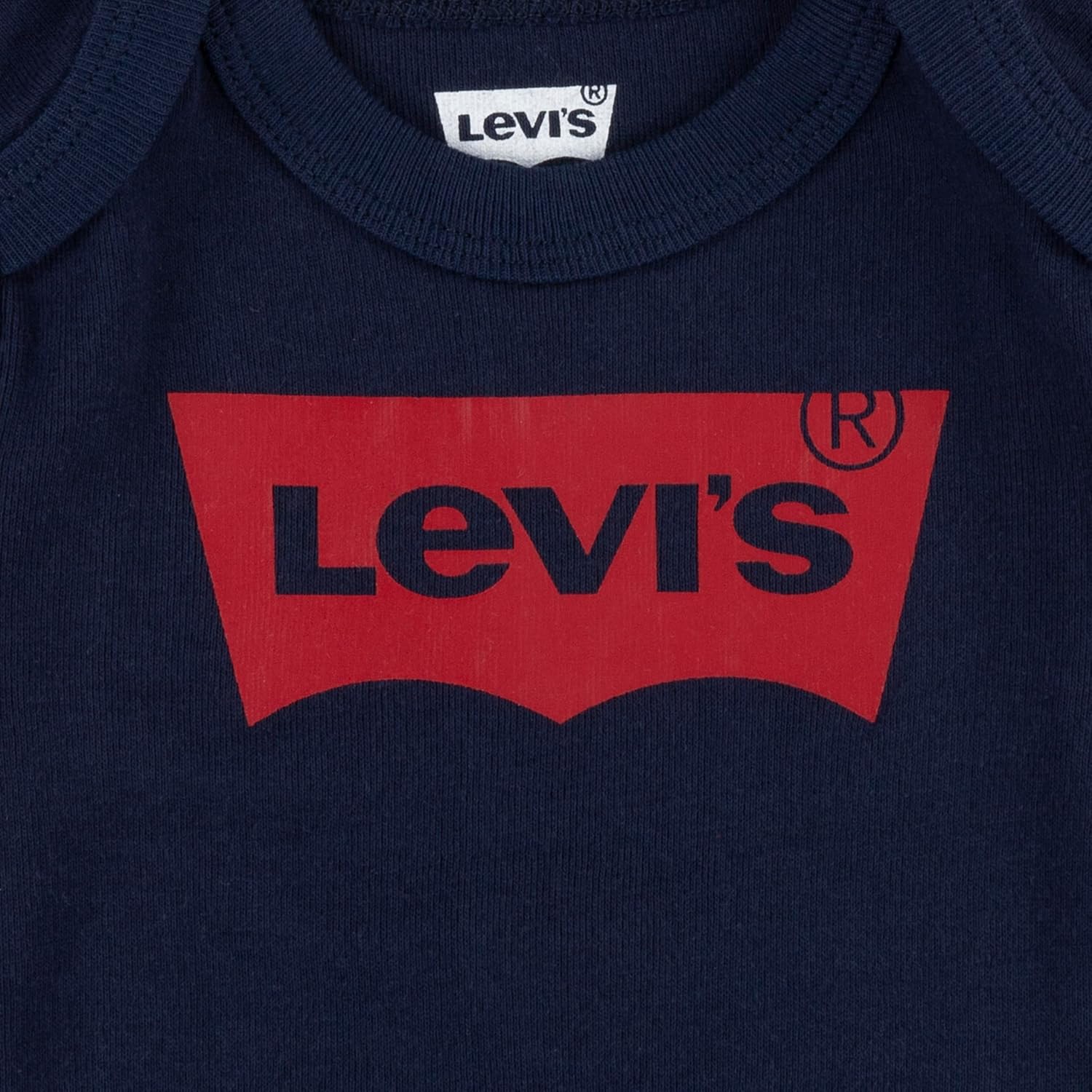 Thumbnail 3 de Levi’s Classic Batwing Infant Hat Bodysuit Bootie Set 3 pezzi per neonati e bambini 0-24 mesi