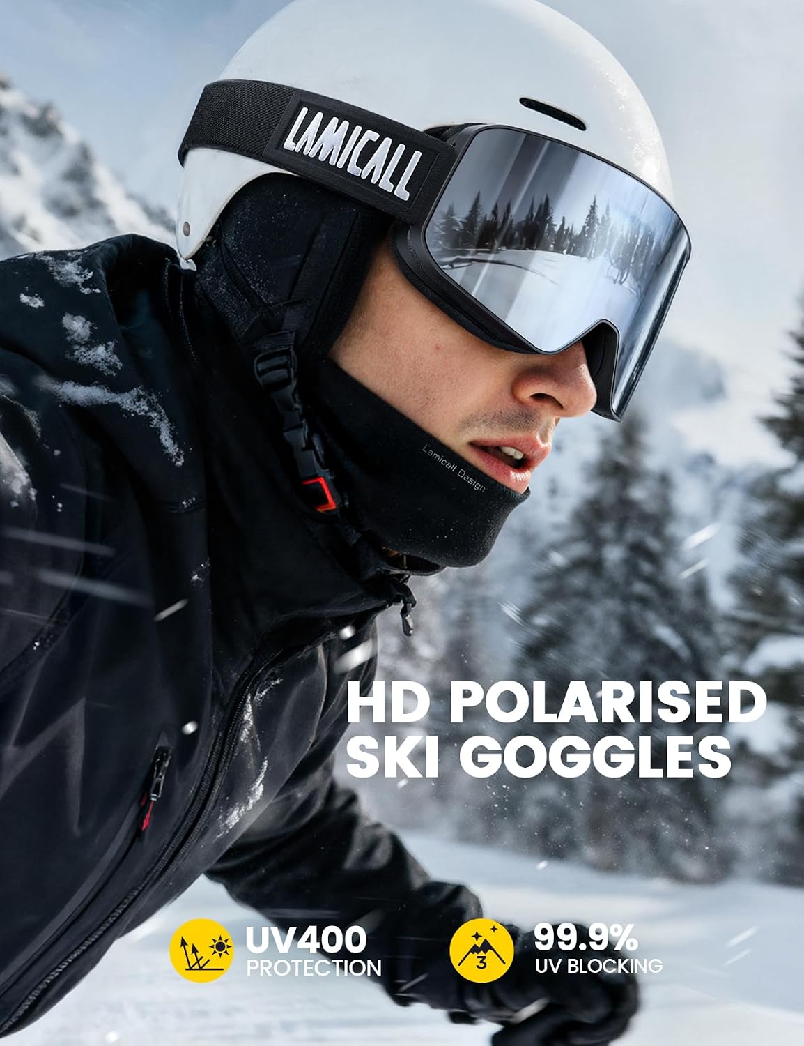 Detalle 2 de Lamicall Ski Goggles OTG Cat 3
