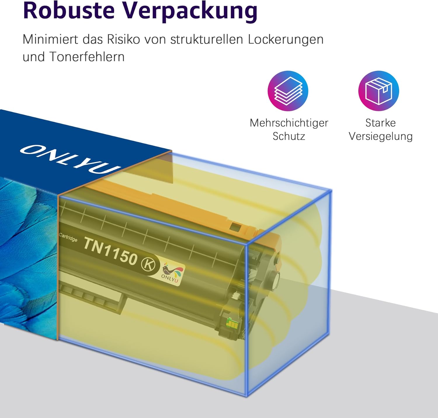Thumbnail 6 de ONLYU TN1150 kompatibler Toner für Brother TN1150 (TN-1150) in Schwarz