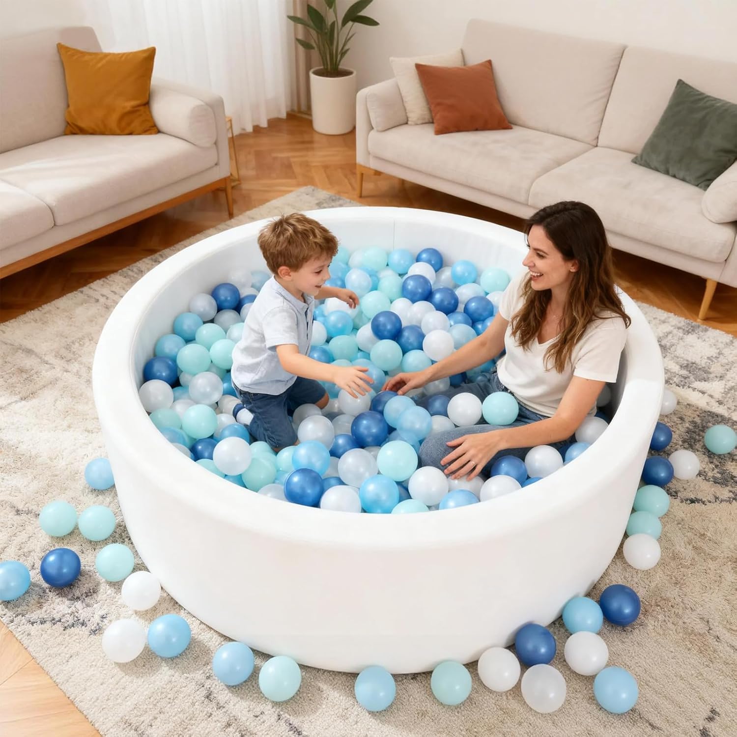 Thumbnail 1 de STARBOLO Ball Pit Balls for Toddlers – 200 PCS, BPA & Phthalate Free, 2.2-Inch Crush-Proof Soft Plastic Balls