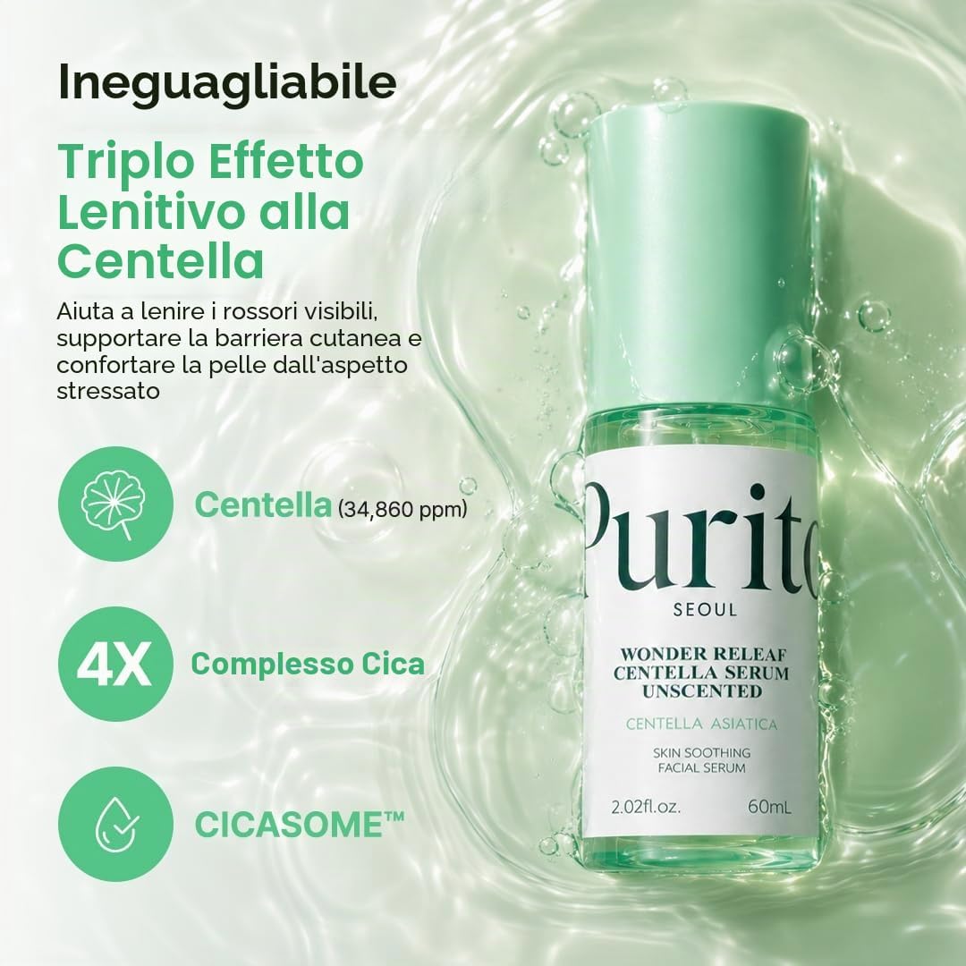 Detalle de PURITO Centella Unscented Serum 60 ml lenitivo