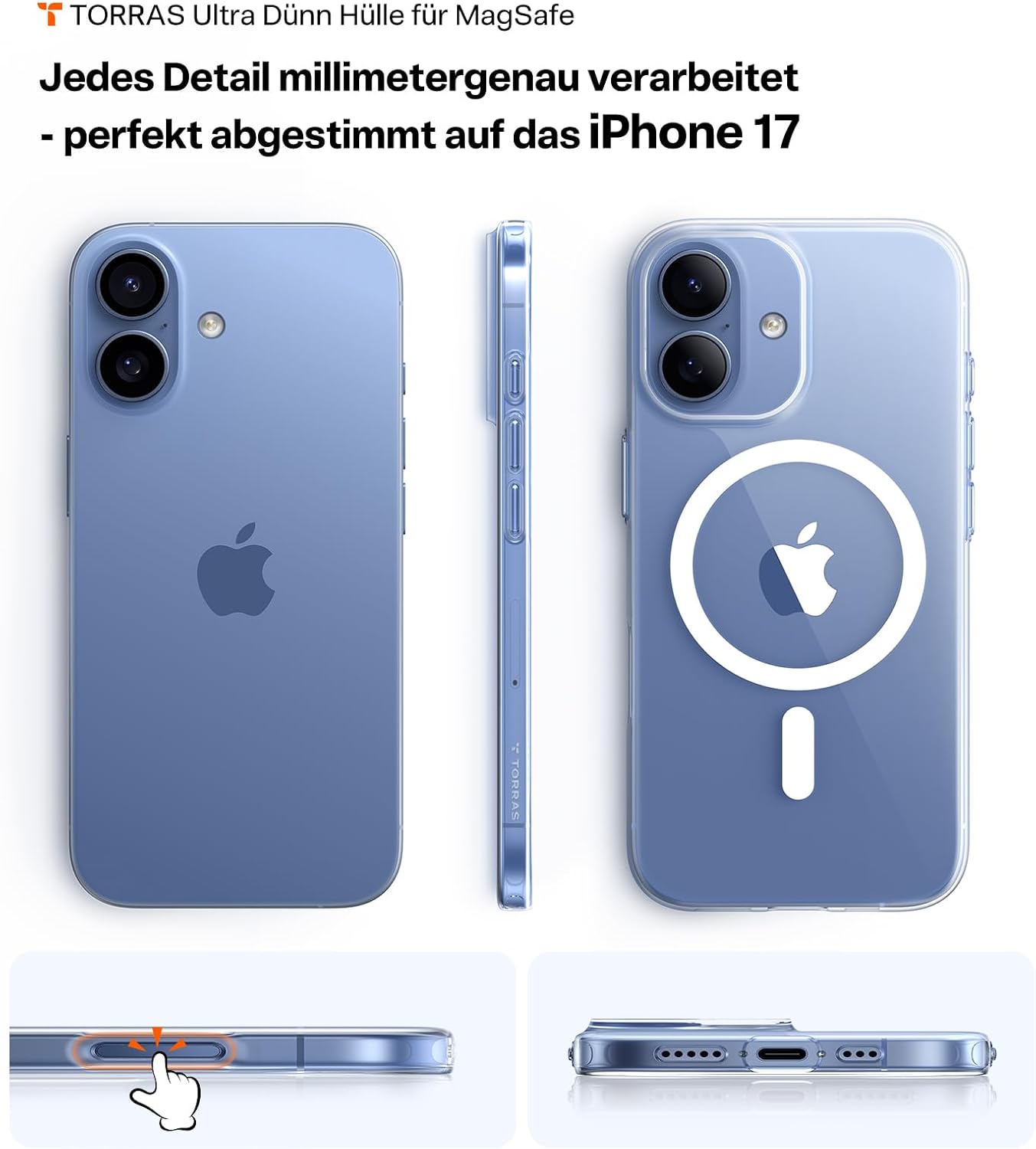 Thumbnail 3 de TORRAS Ultra Dünn Hülle iPhone 17 MagSafe