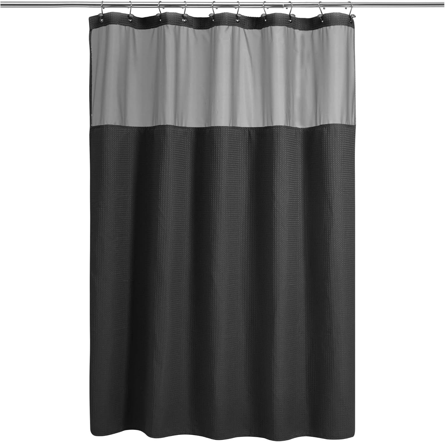 Detalle de N&Y HOME Waffle Weave Shower Curtain 71x72