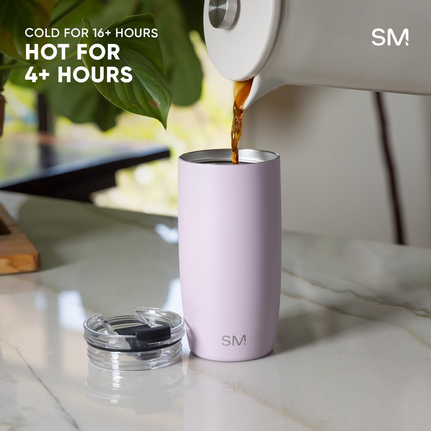 Thumbnail 4 de Simple Modern Voyager 16oz Tumbler with Flip Lid: Insulated Travel Coffee Mug