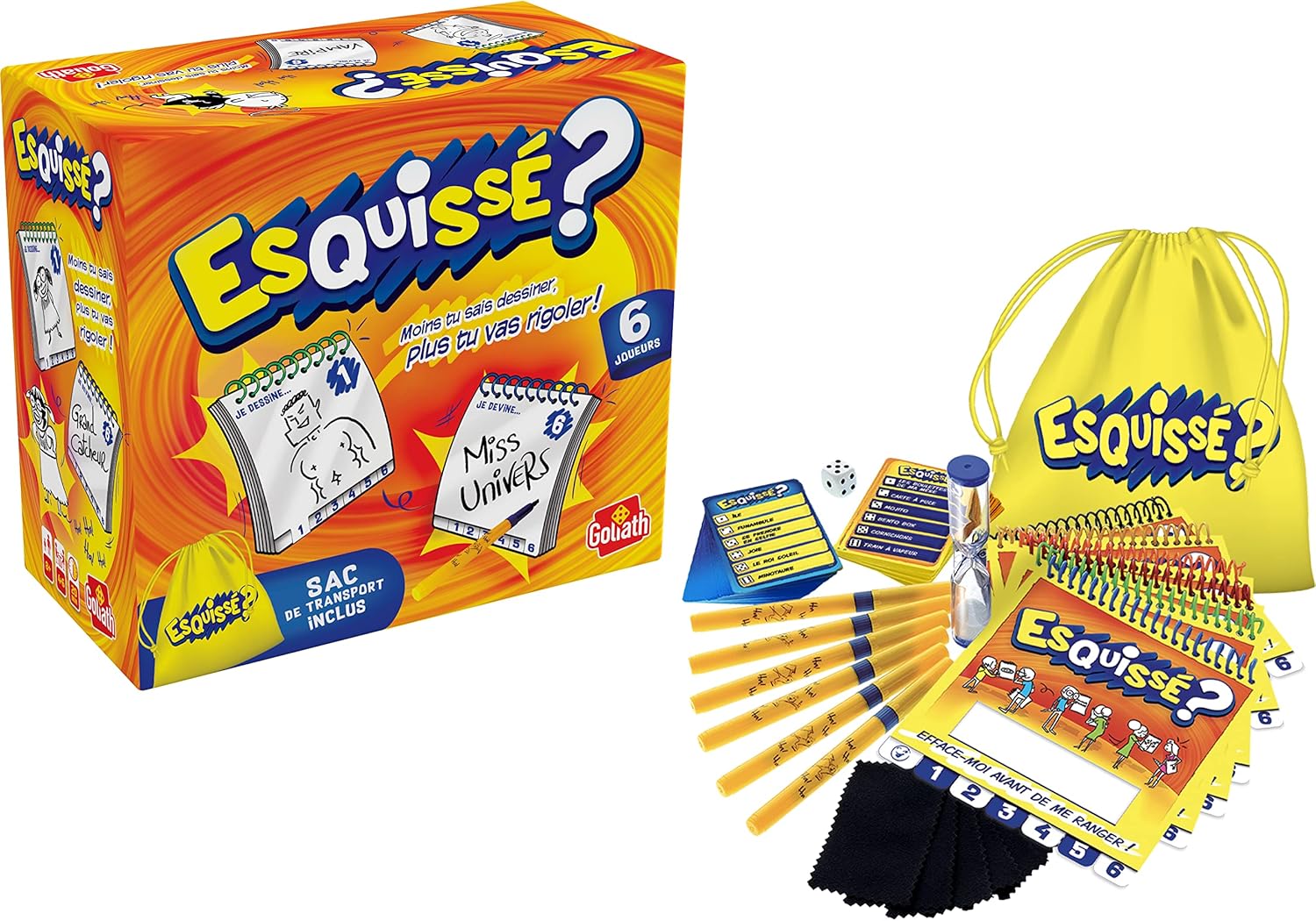 Thumbnail 3 de Esquissé 6 Joueurs – Format voyage pratique, jeu de dessin à faire deviner dès 8 ans (4 à 6 joueurs)