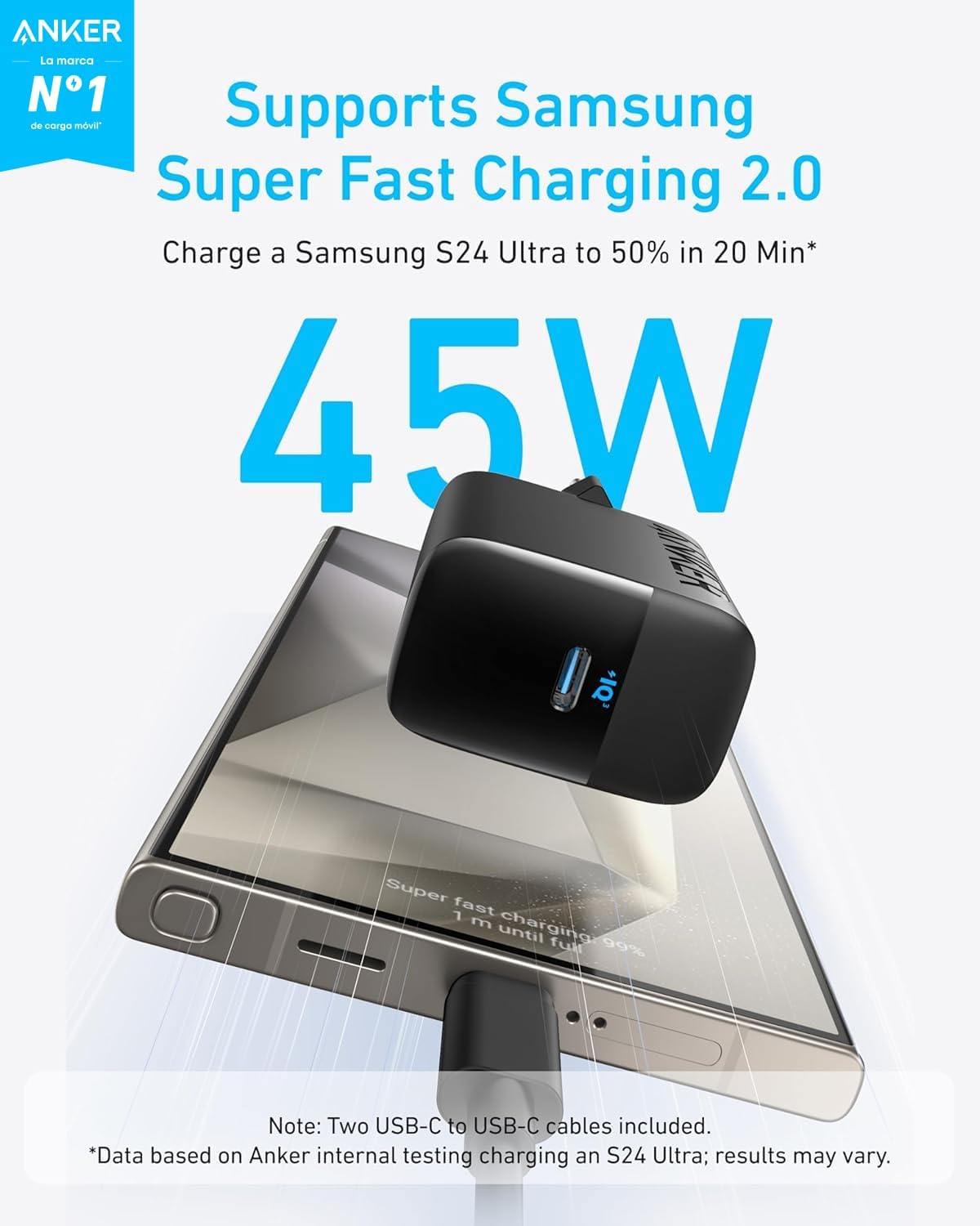 Detalle 2 de Anker Cargador USB C 45 W