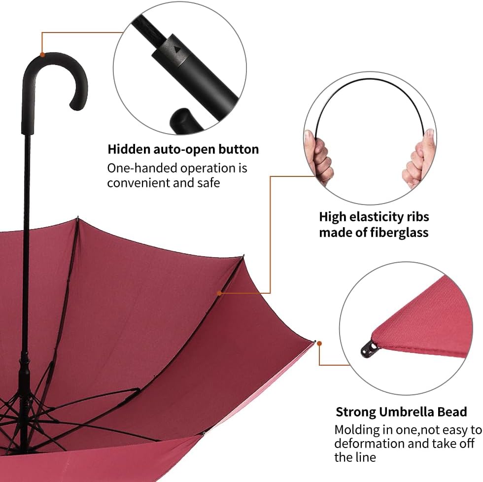 Thumbnail 5 de RUMBRELLA 54IN Large Windproof Auto Open Umbrella