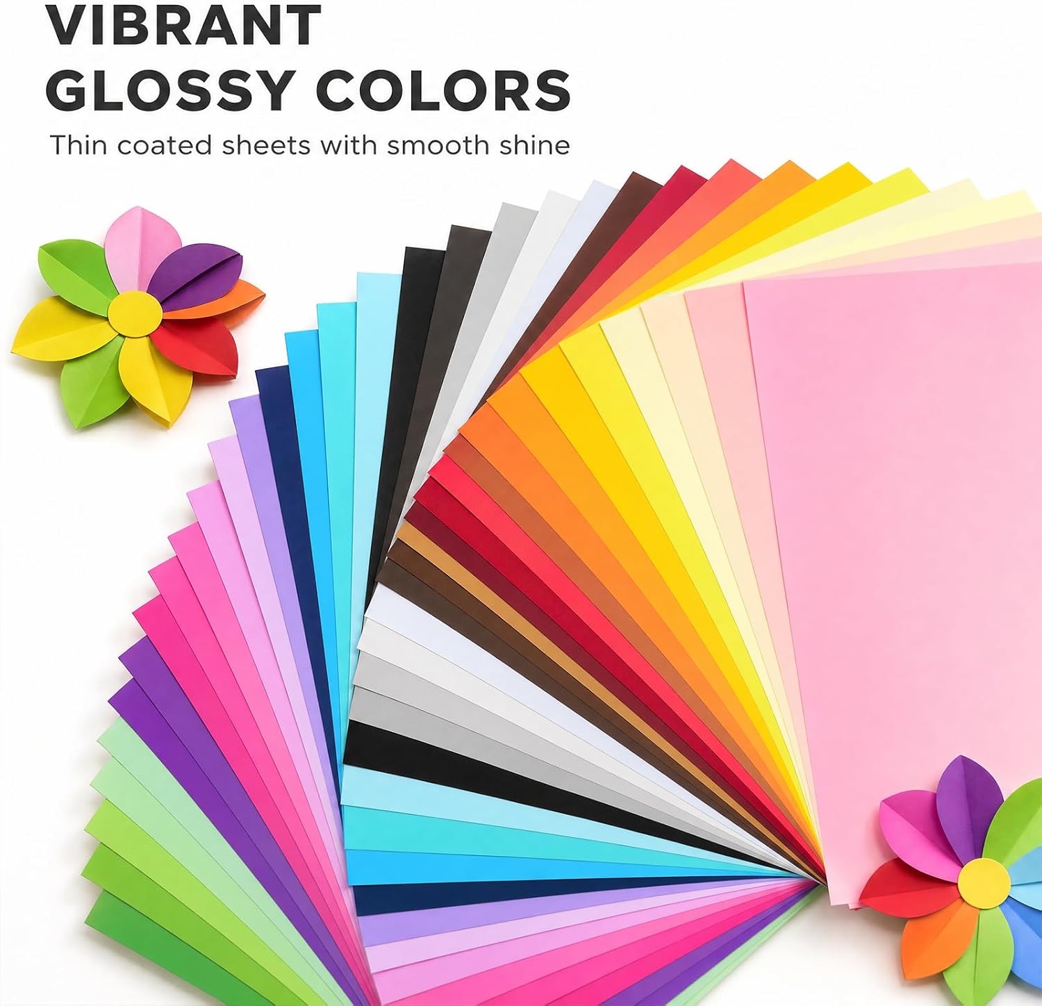 Detalle de NeneDuck 9" x 12" Colored Cardstock, 50 Sheets, 50 Assorted Colors, 160gsm