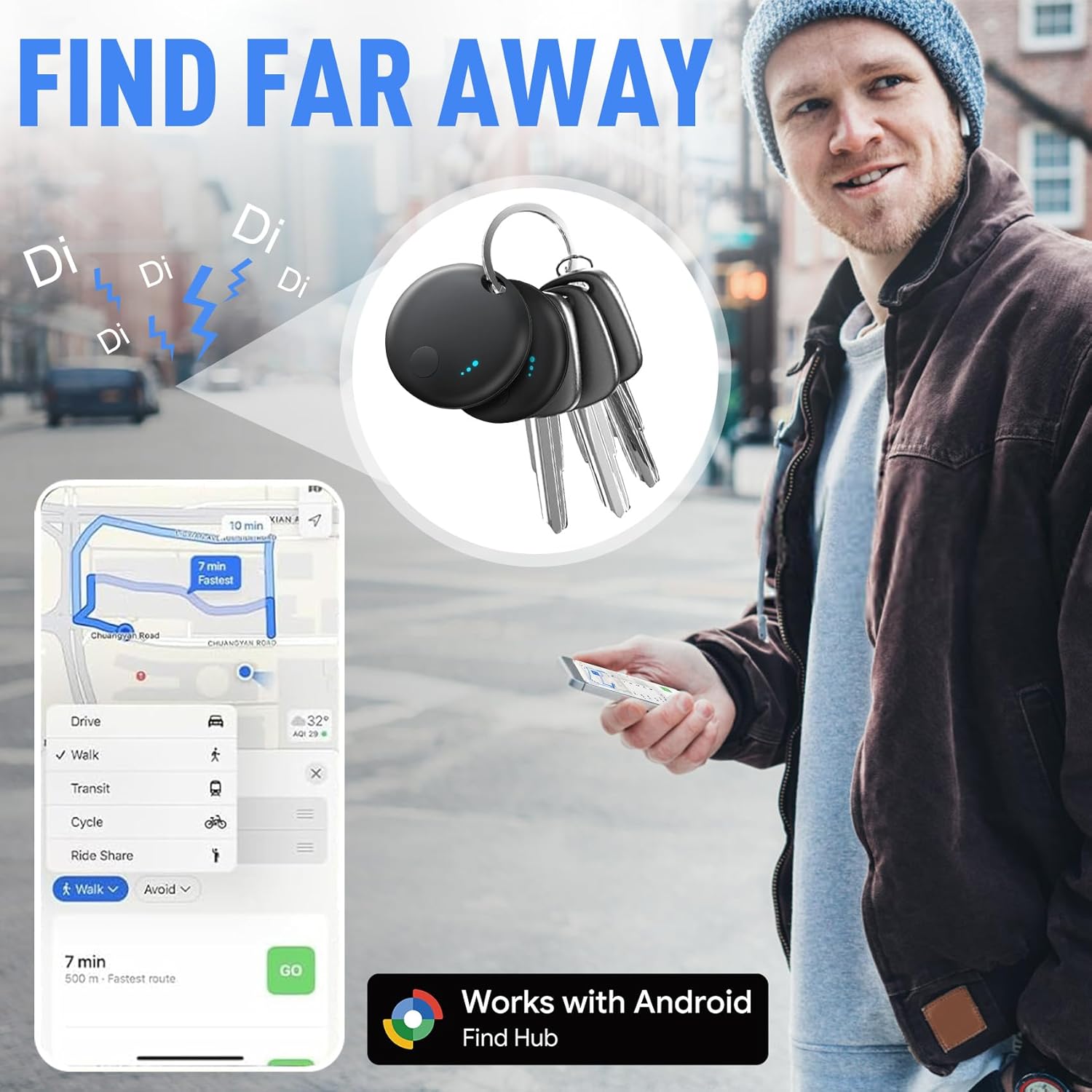 Thumbnail 5 de Air Smart Tracker Android Smart Tracker Tag 6 g