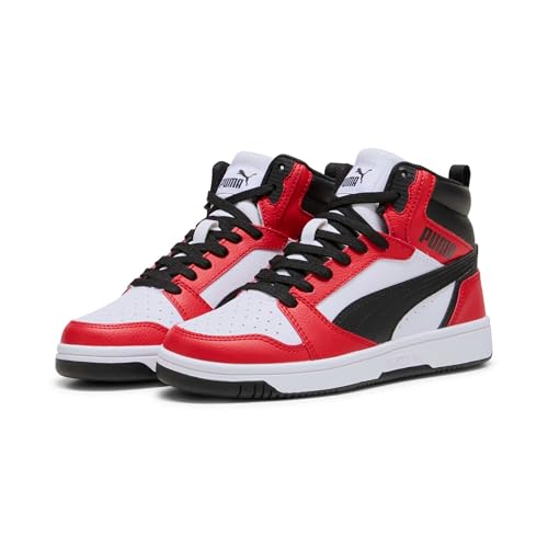 Thumbnail 6 de PUMA Rebound V6 Mid Jr: zapatilla de cuero sintético para niños, estilo clásico y sujeción fiable