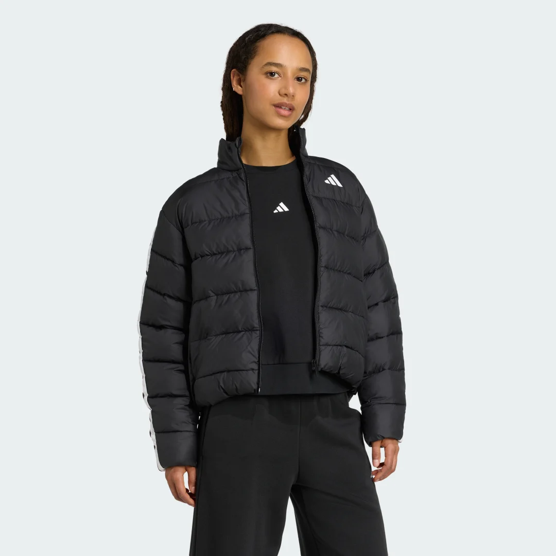 Detalle de Anorak aislante con capucha Essentials CLIMAWARM 3 Stripes de Adidas