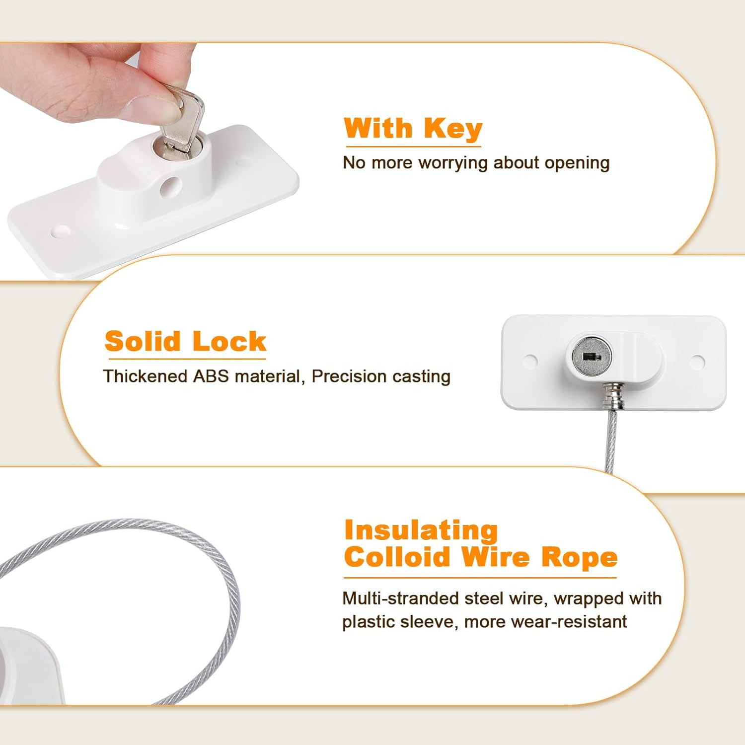 Thumbnail 2 de AiQInu Lucchetto per frigorifero 2 pezzi 🔐