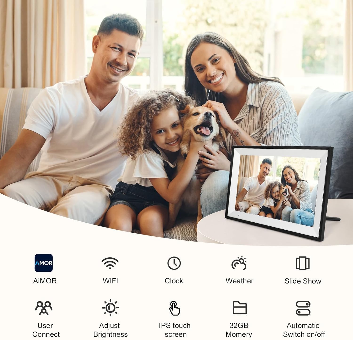 Thumbnail 2 de 10.1-inch 32 GB Digital Photo Frame