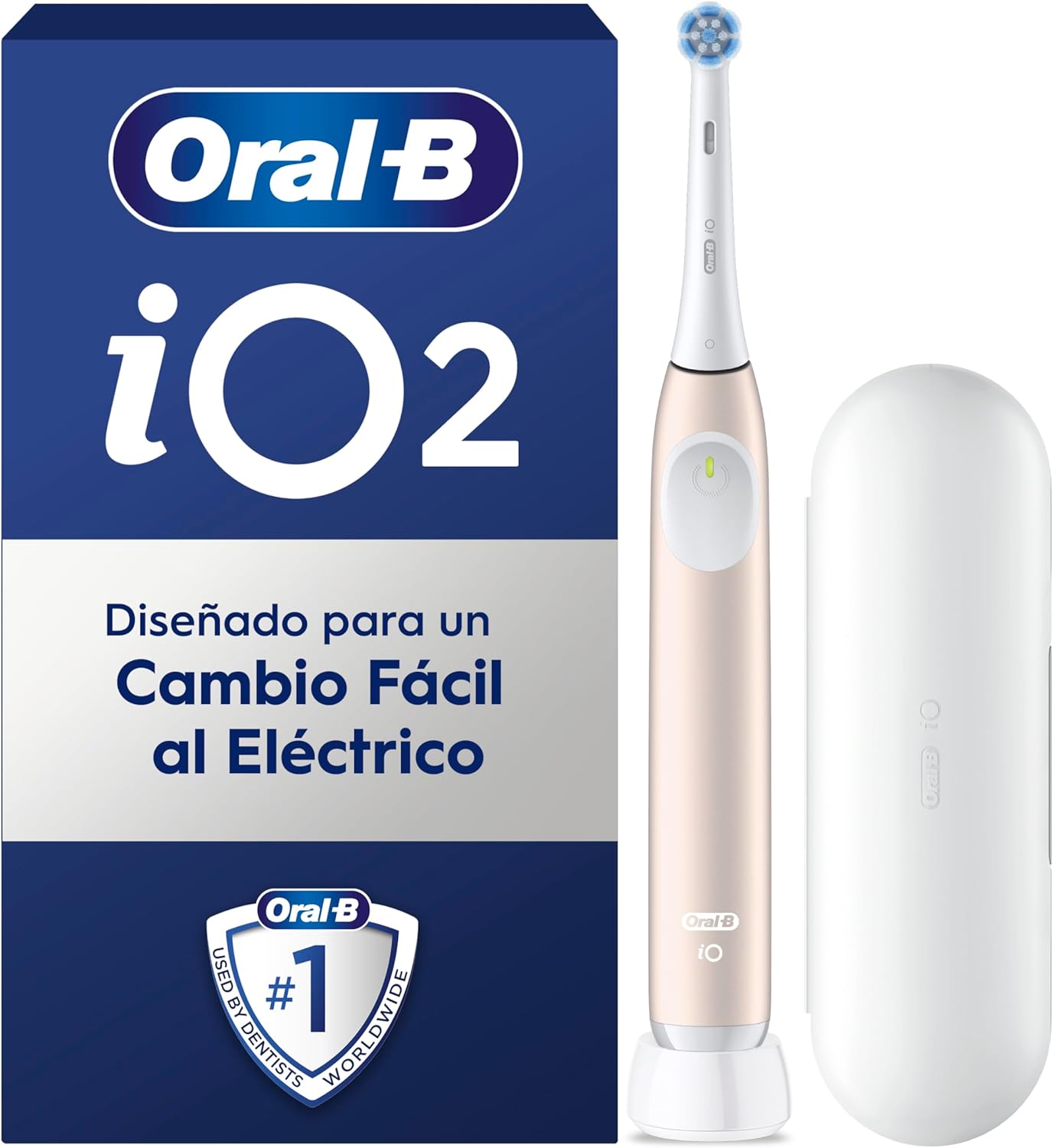 Detalle de Oral-B iO 2 Cepillo Eléctrico Rosa 🌸 con Accesorios