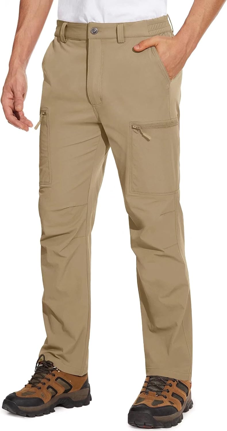 Detalle de MAGCOMSEN Men's Hiking Pants, Water-Resistant Ripstop, Quick-Dry, 6 Pockets