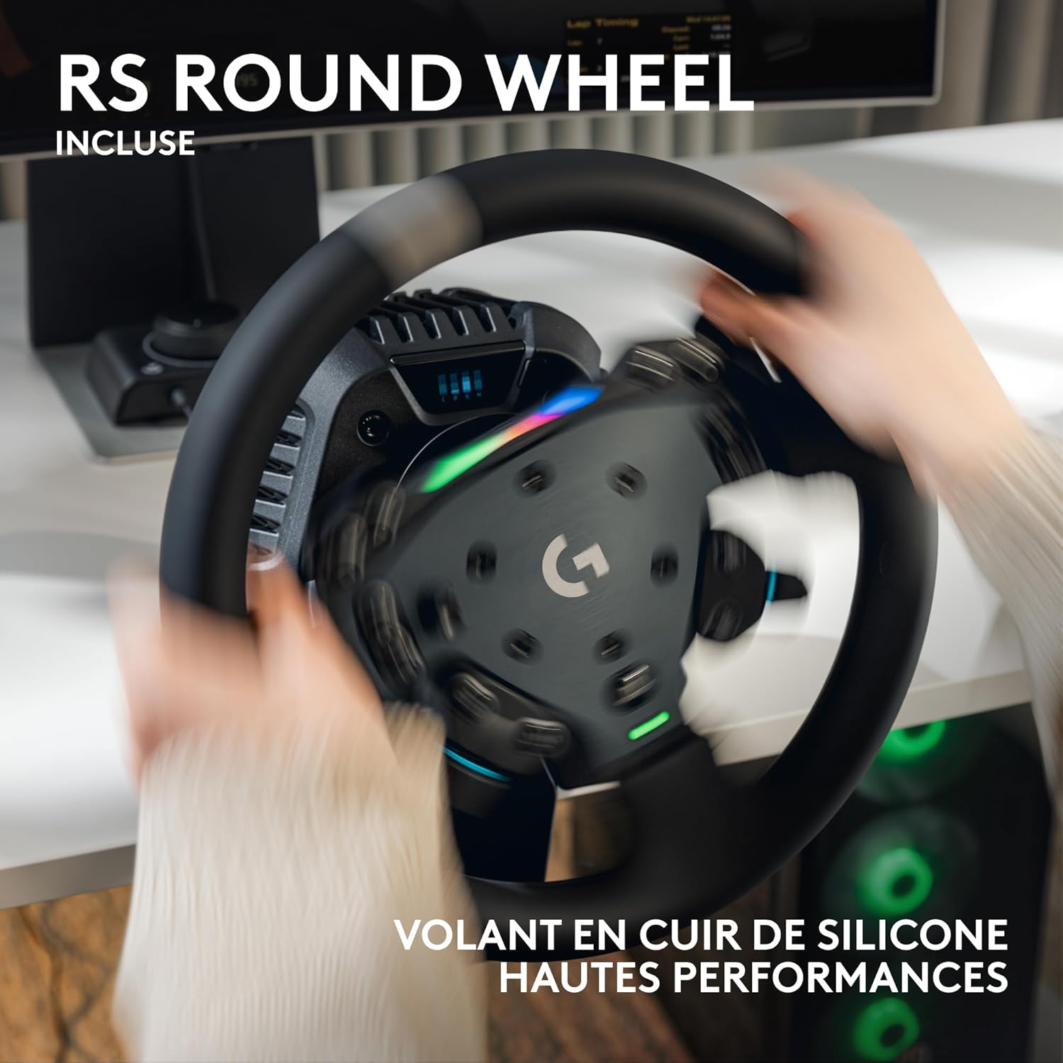 Detalle de Logitech G RS50 System avec RS Pedals : Pack complet pour simulateur de course en 4 éléments