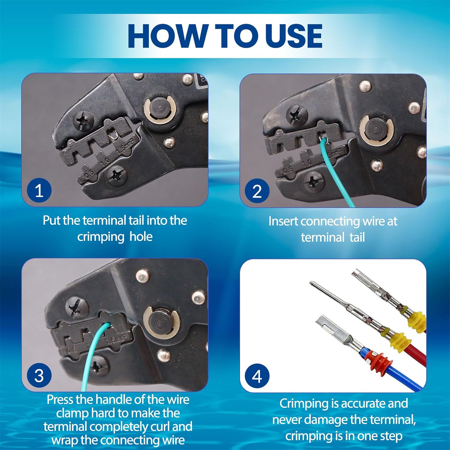 Detalle de Waterproof Electrical Connector Kit, 22–16 AWG
