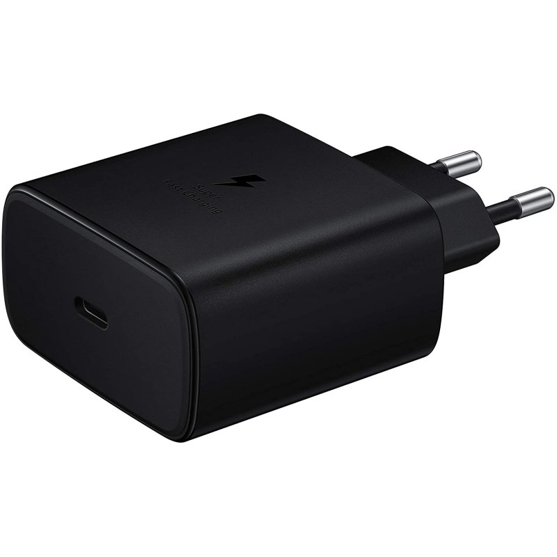 Detalle de Samsung Cargador Carga Súper Rápida USB-C 45W Negro