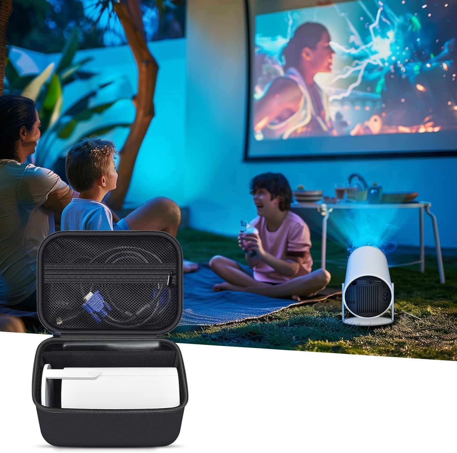 Thumbnail 5 de Einyoumily HY300PRO Mini Projector Case 4K