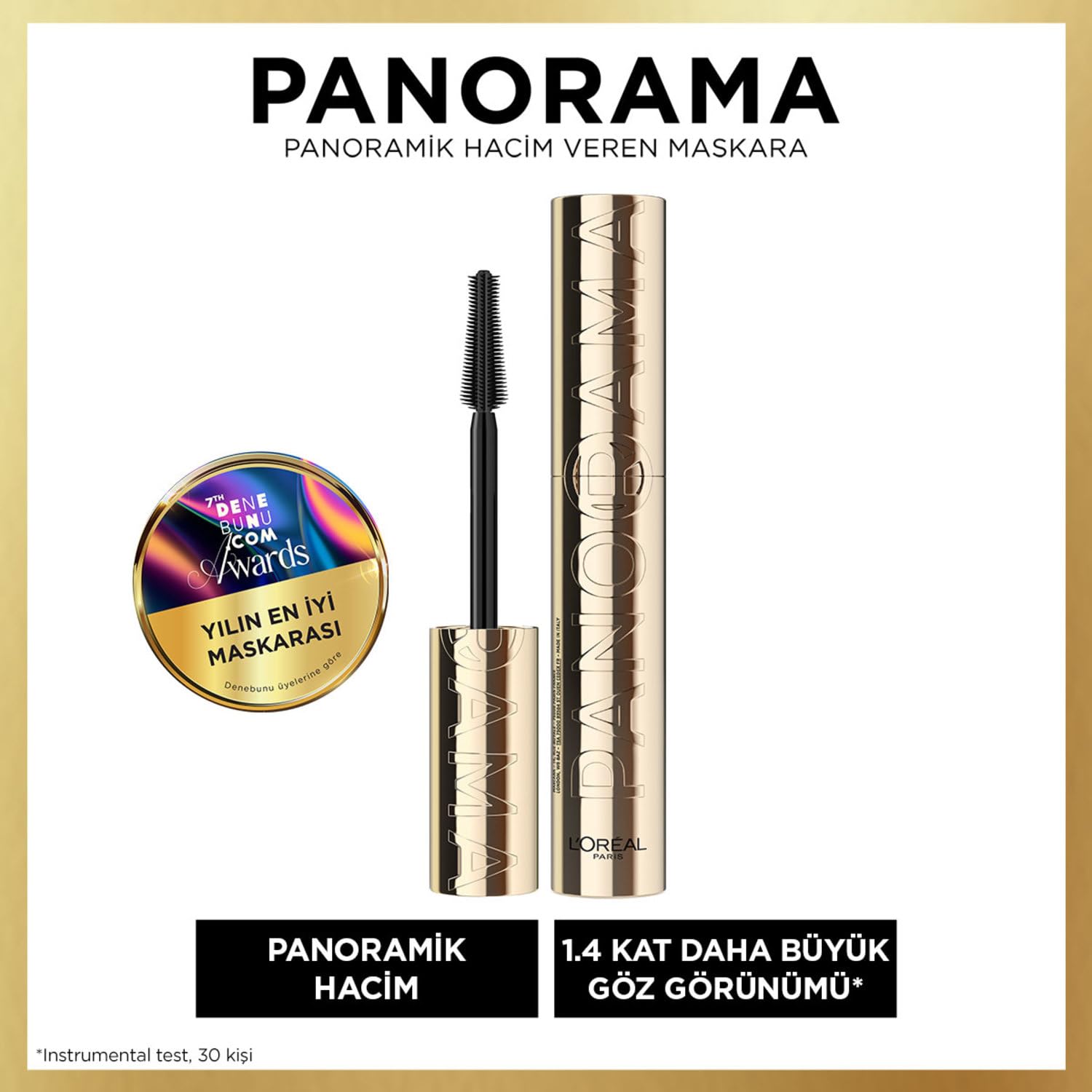 Detalle de L’Oréal Paris Panorama Mascara – Volume Million Lashes Panorama, Schwarz, 9,9 ml