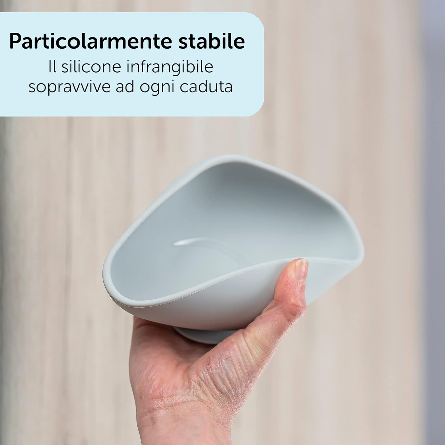 Thumbnail 4 de MiaMia Piatto Silicone Bambini con ventosa Mostro Petrolio (2 ciotole) anti-scivolo, senza BPA, adatto al microonde