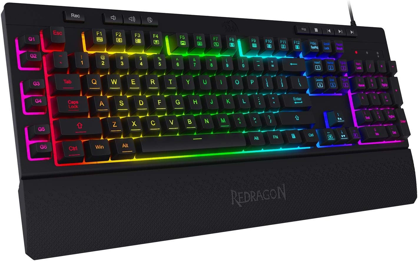 Detalle de Redragon K512 Shiva US-Layout Tastatur