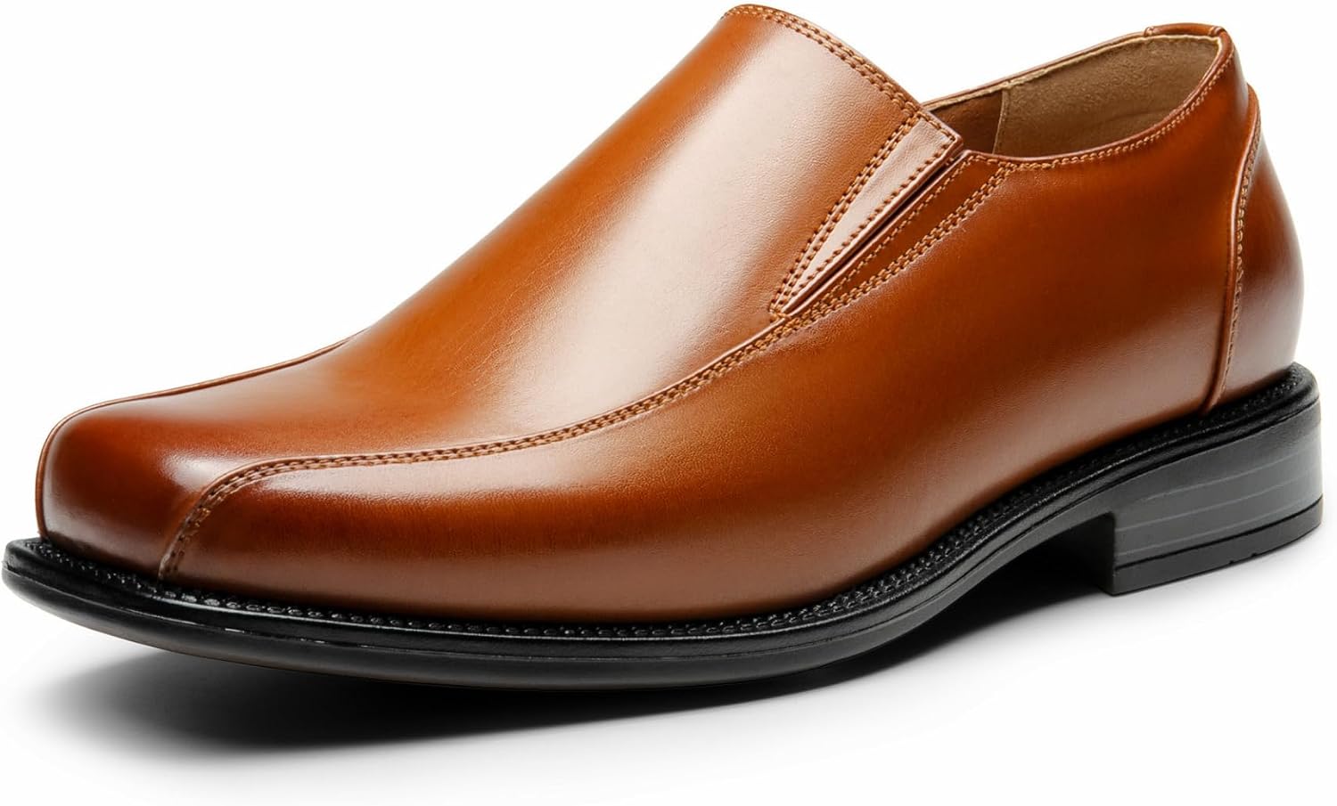 Detalle de Bruno Marc Men's Wide-Width Slip-On Dress Loafers with Square Toe