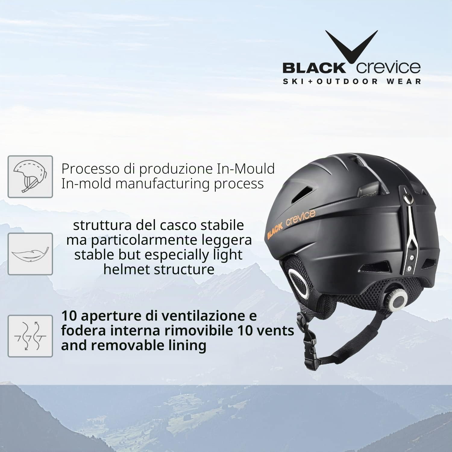 Detalle 2 de Black Crevice Kitzbühel casco da sci L