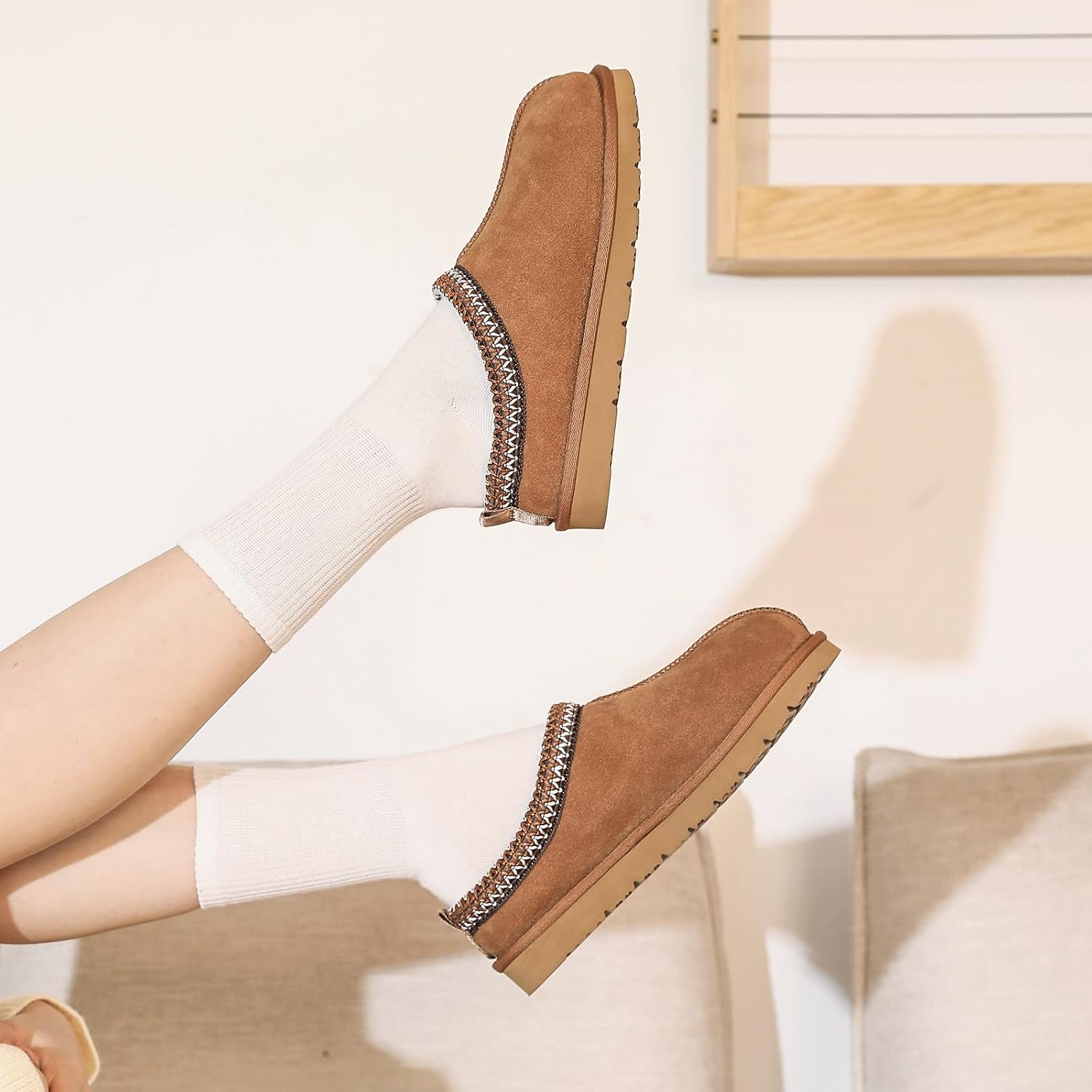Detalle 2 de Secuyner Women's Slippers in Genuine Suede