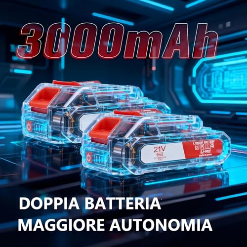 Thumbnail 3 de OUTIGO Decespugliatore a batteria con 2 batterie e 4 lame – versatilità per prato e cespugli