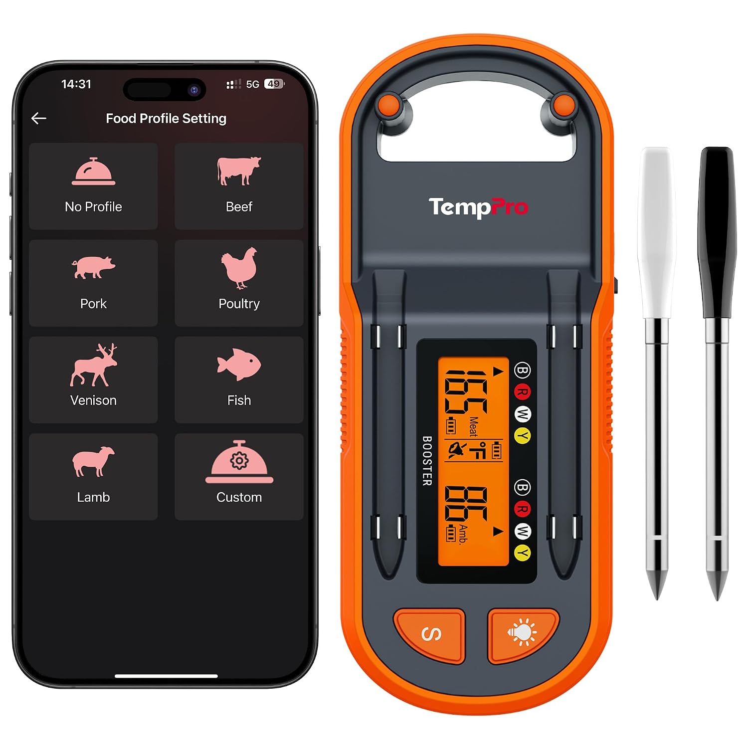 Detalle de TempPro Wireless Meat Thermometer