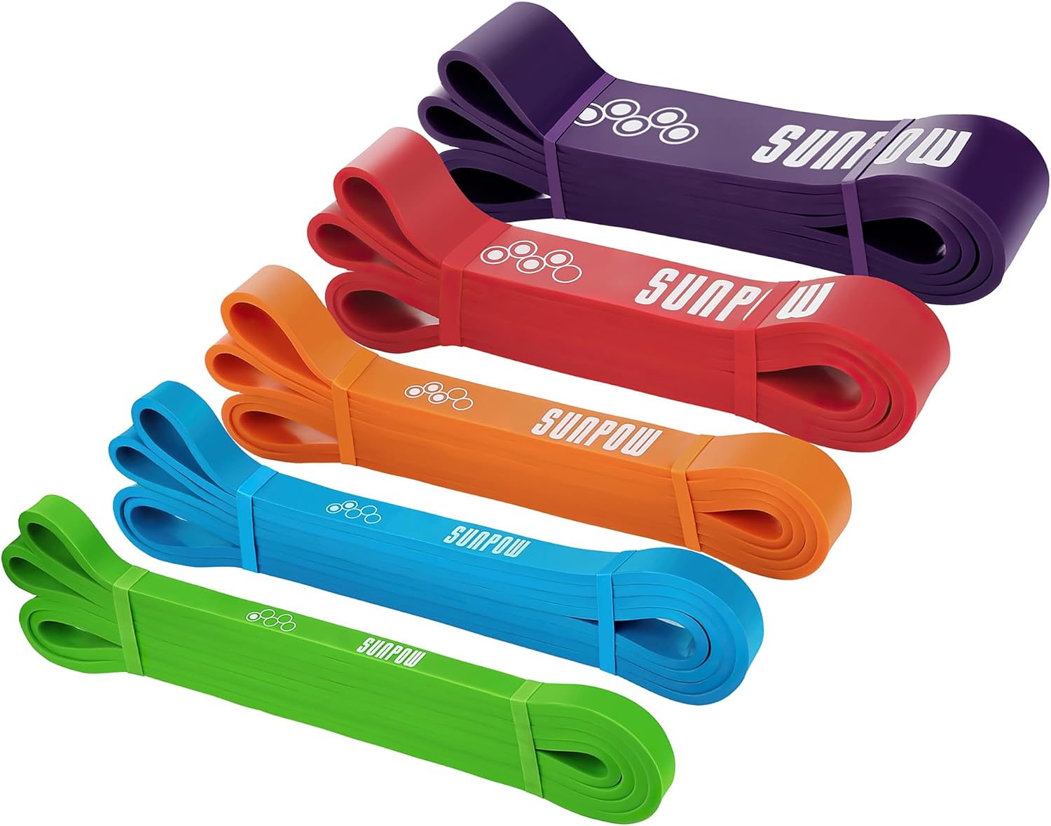 Detalle de SUNPOW Pull Up Bands, 5-Pack ⚙