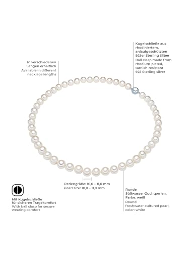 Detalle 2 de Valero Pearls Cadena de perlas para mujer – Plata de ley 925