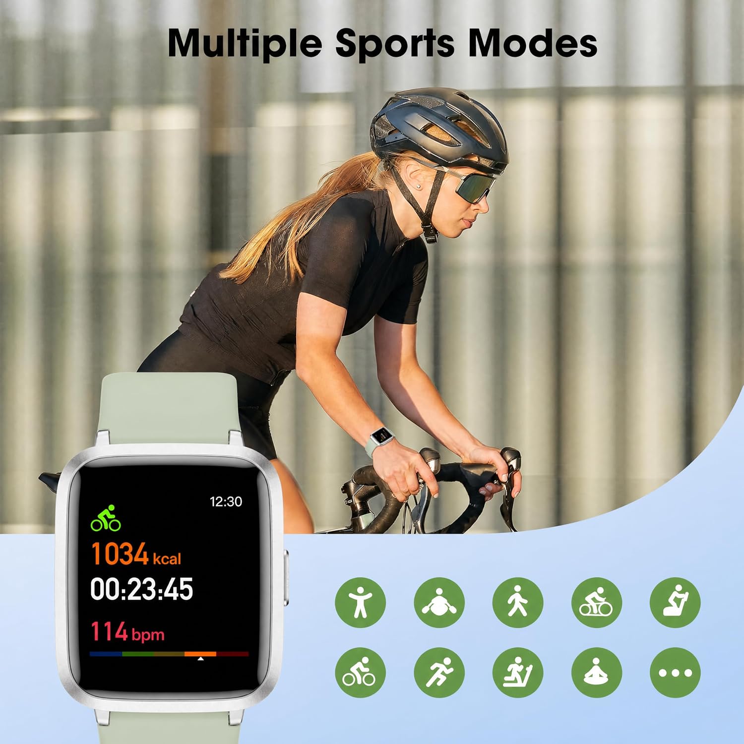 Thumbnail 4 de LIVIKEY EW1 Fitness Tracker Watch with Heart Rate, 1.3-Inch Screen and IP68