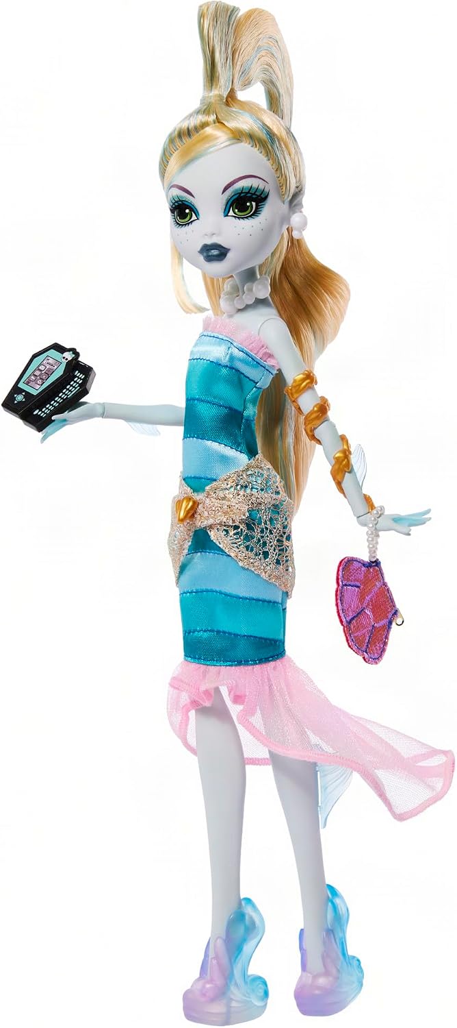 Detalle de Monster High Dawn of The Dance Lagoona Blue – Muñeca Creeproduction