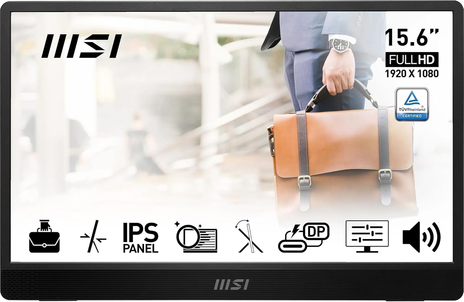 Detalle de MSI PRO MP161 E2 15.6in Portable Monitor