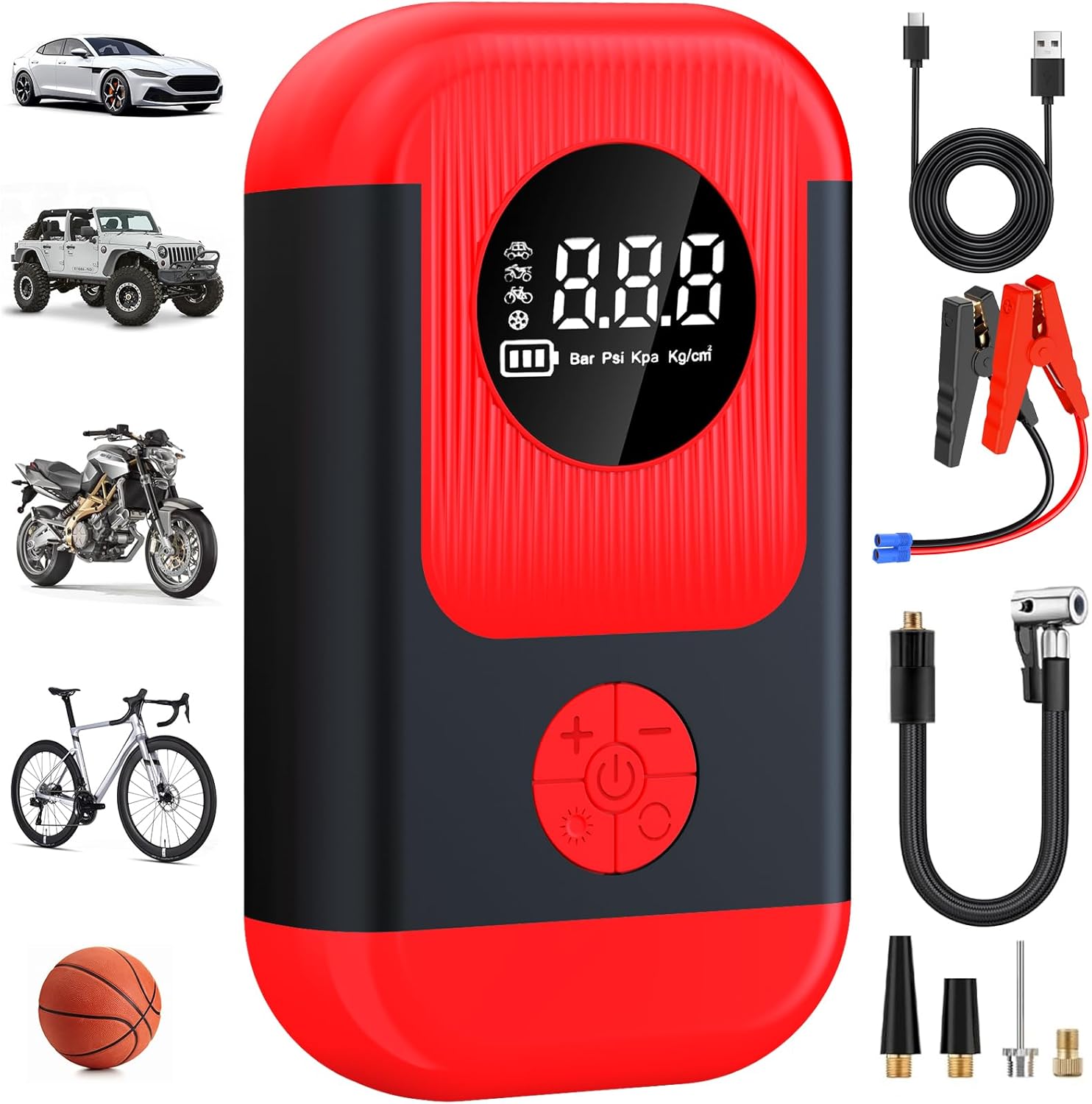ApexNexus Tire Inflator Air Compressor