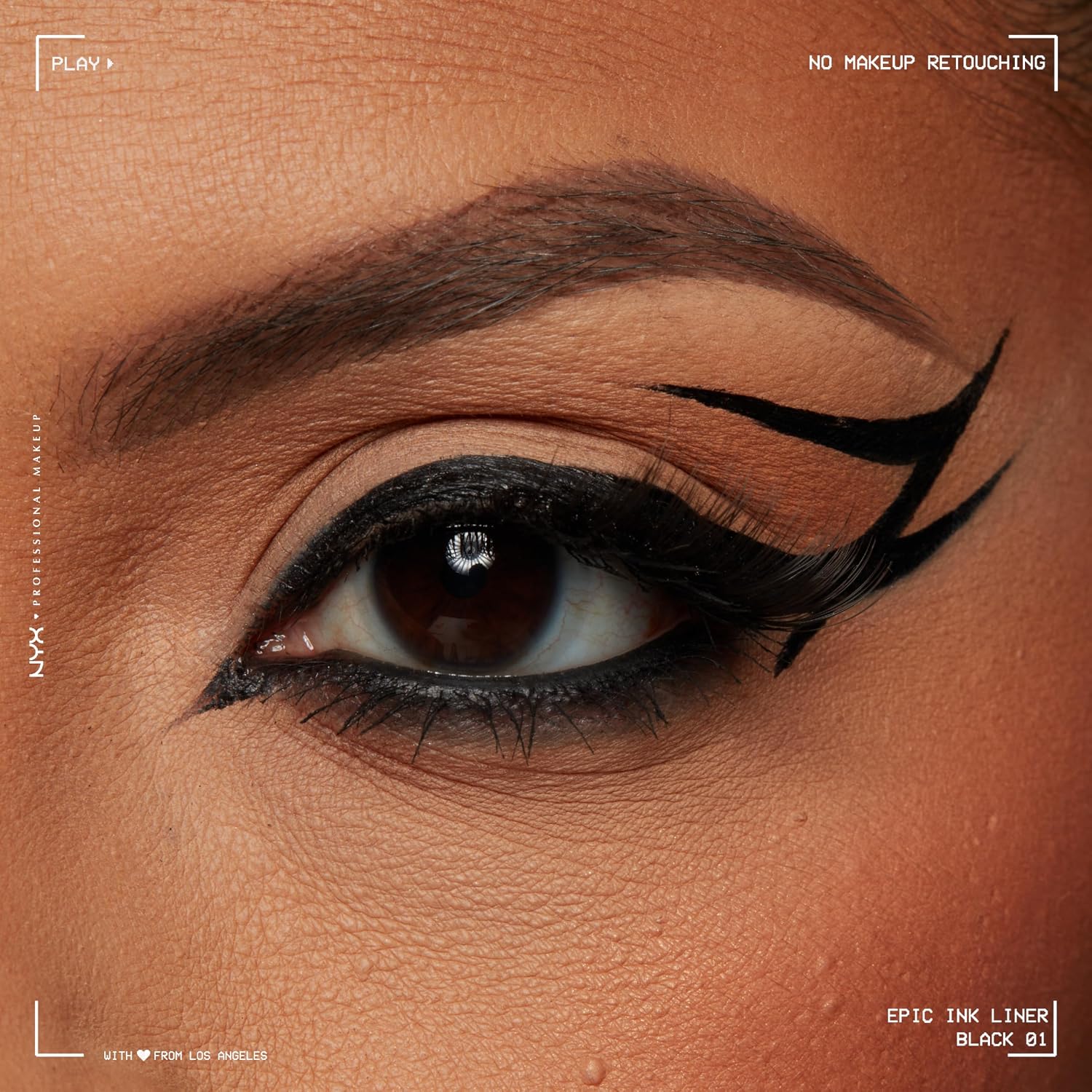 Thumbnail 3 de NYX Professional Makeup Epic Ink Eyeliner – Hochpigmentierter Filzstift, wasserfest, vegane Formel, Shade 01 Black