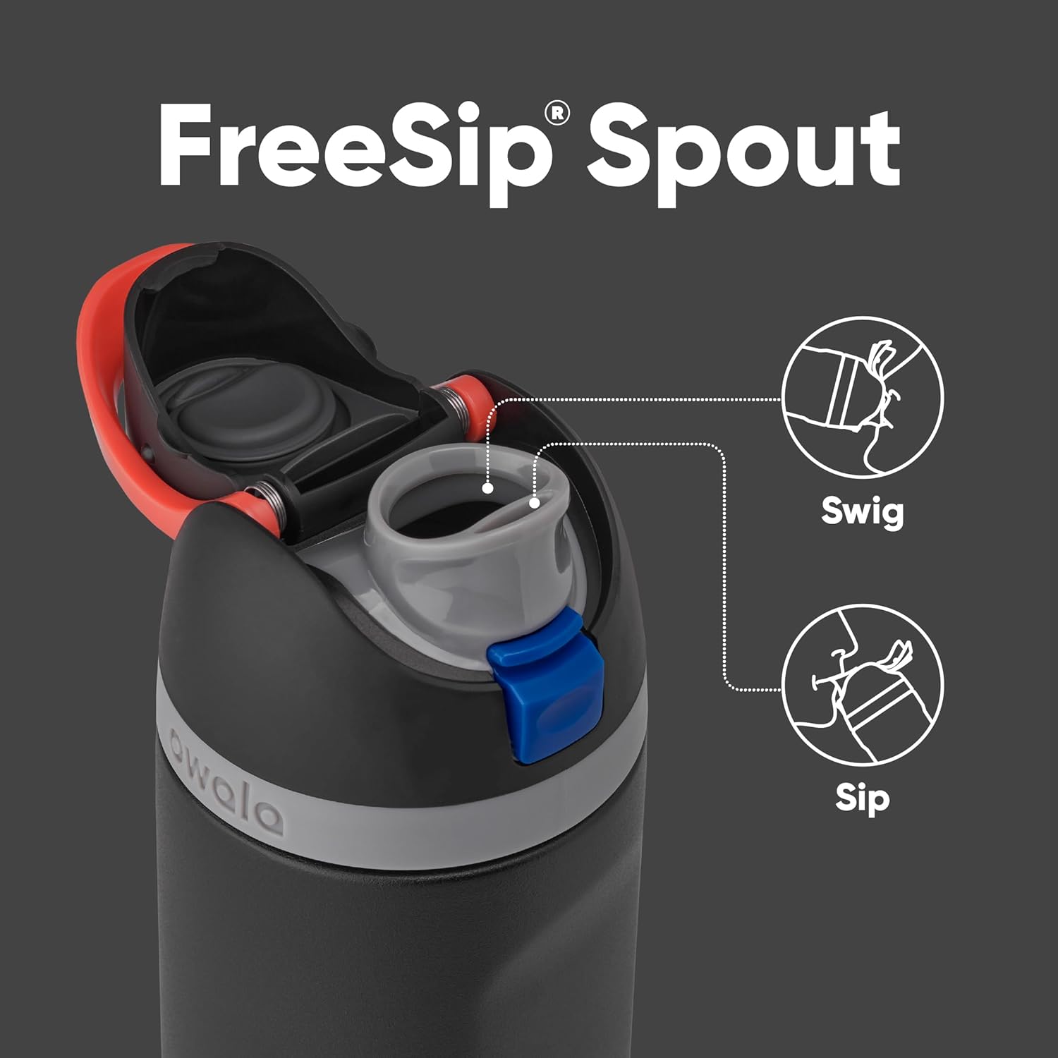 Thumbnail 1 de Owala Star Wars FreeSip Insulated Water Bottle (Darth Vader) – 24-Ounce
